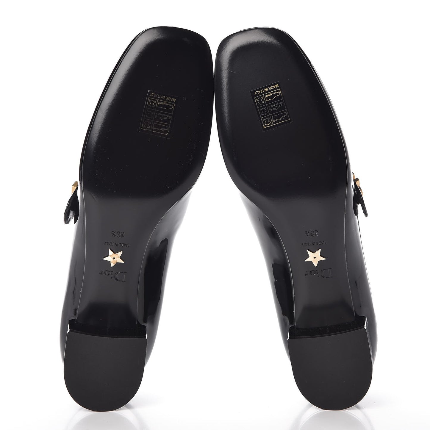 Patent Baby-D Ballet Pumps 38.5 Black