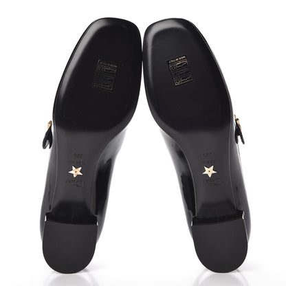 Christian Dior Patent Baby-D Ballet Pumps 38.5 Black 5 of 10