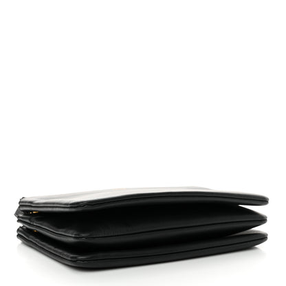Celine Lambskin Small Trio Crossbody Bag Black 4 of 14