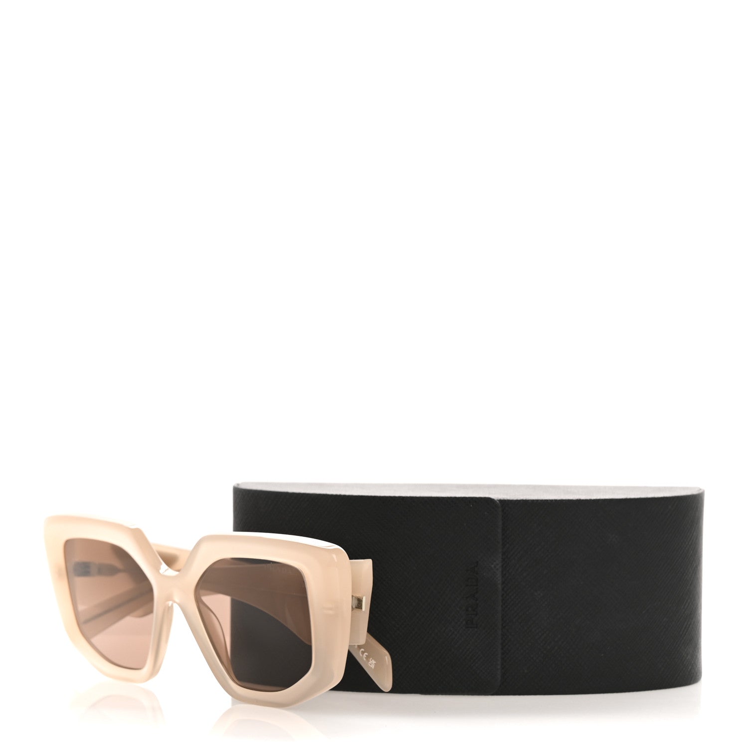 Prada Acetate Symbole Sunglasses SPR 14Z Taupe 1775458 – FASHIONPHILE