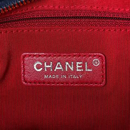 Chanel Aged Calfskin Quilted Medium Gabrielle Hobo Navy Black 6 of 11