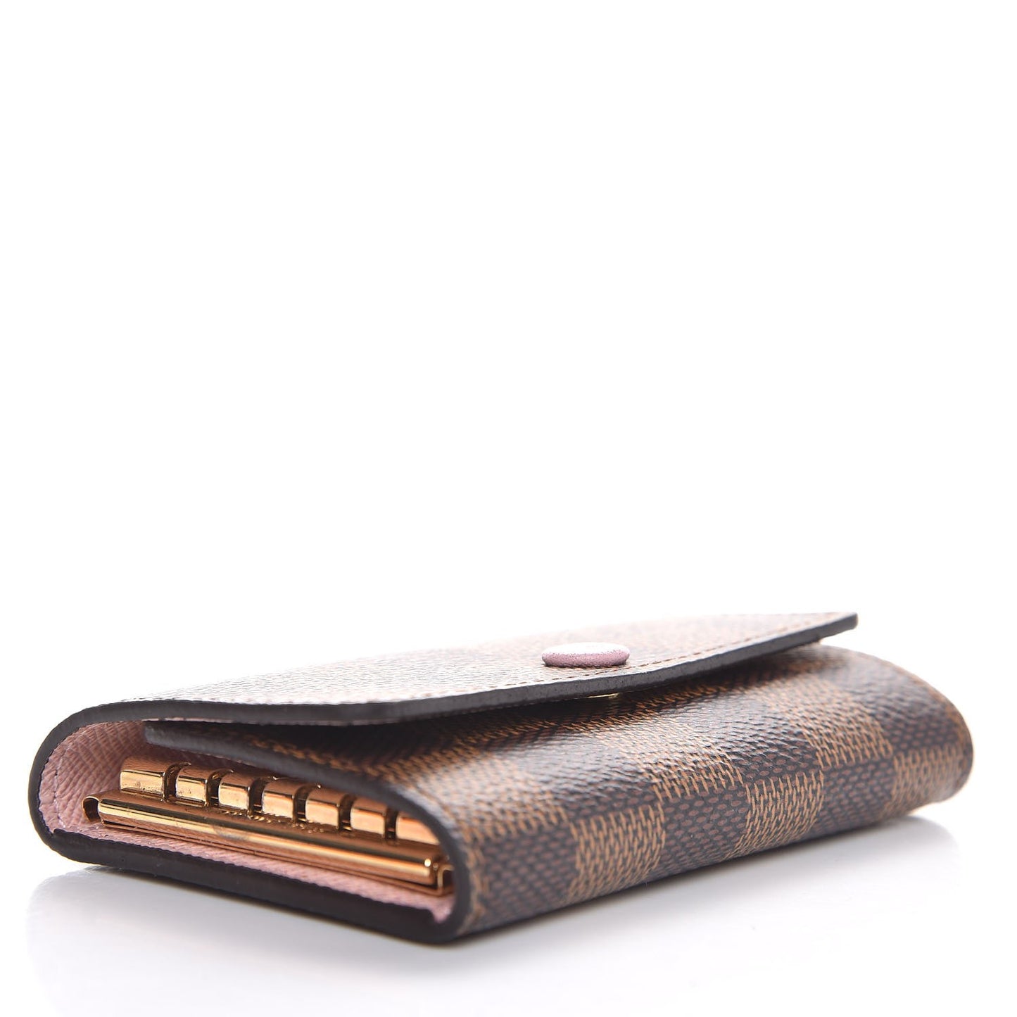 Damier Ebene Multicles 6 Key Holder Rose Ballerine