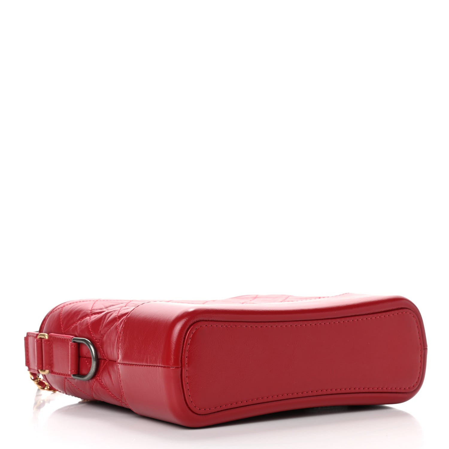 Chanel Aged Calfskin Quilted Medium Gabrielle Hobo Red 4 of 11