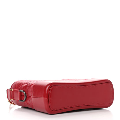 Chanel Aged Calfskin Quilted Medium Gabrielle Hobo Red 4 of 11