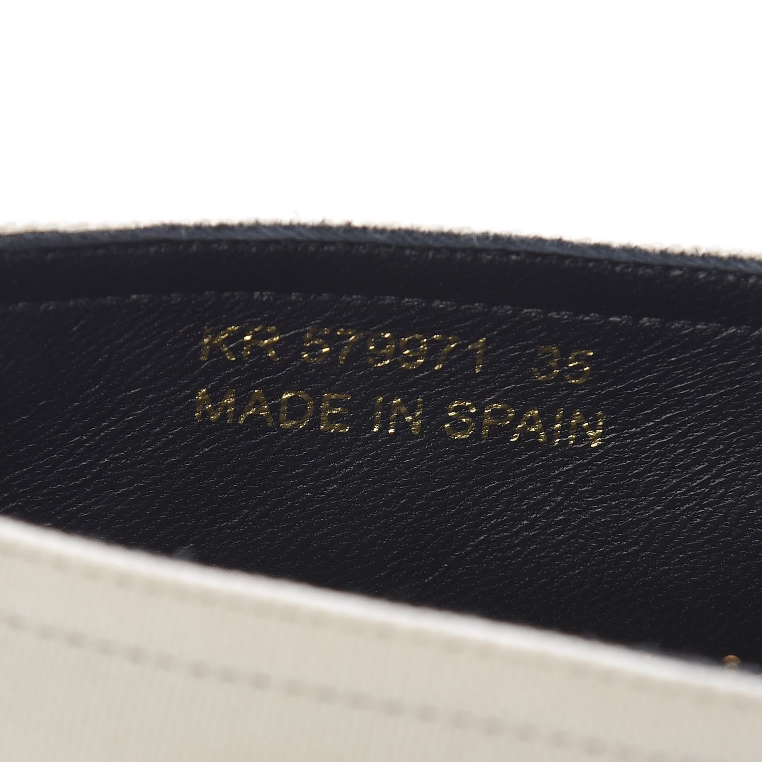 Saint Laurent Canvas Elba Logo Embroidered Espadrilles 35 Panna 8 of 10