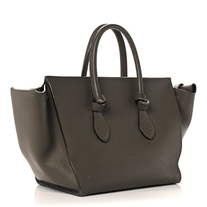 Celine Crisped Calfskin Small Tie Knot Tote Dark Khaki 2 of 39