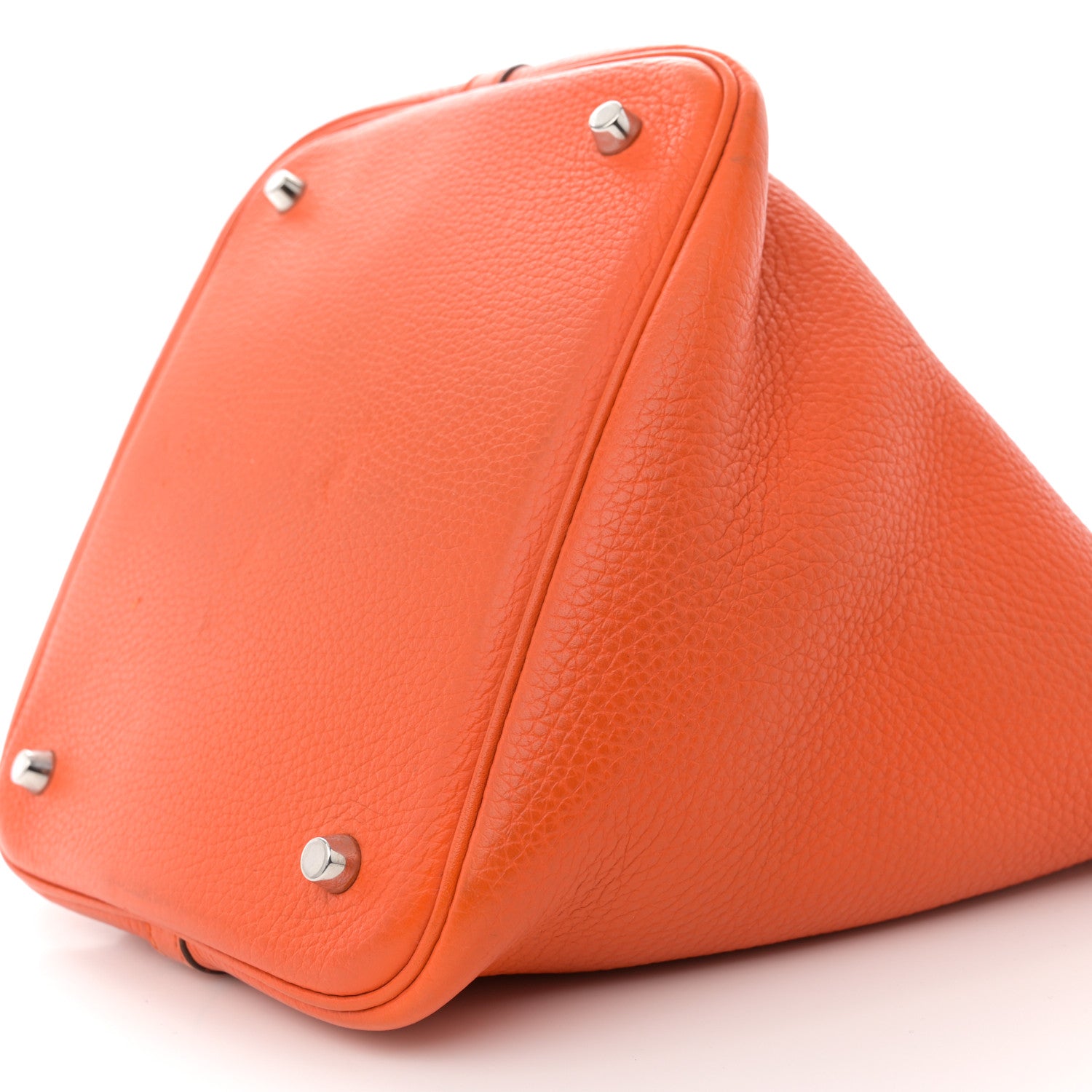Hermes Taurillon Clemence Picotin Lock 22 MM Orange 10 of 12