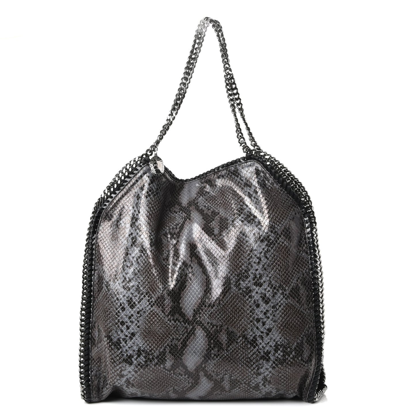 Eco Python Big Falabella Tote Dark Grey