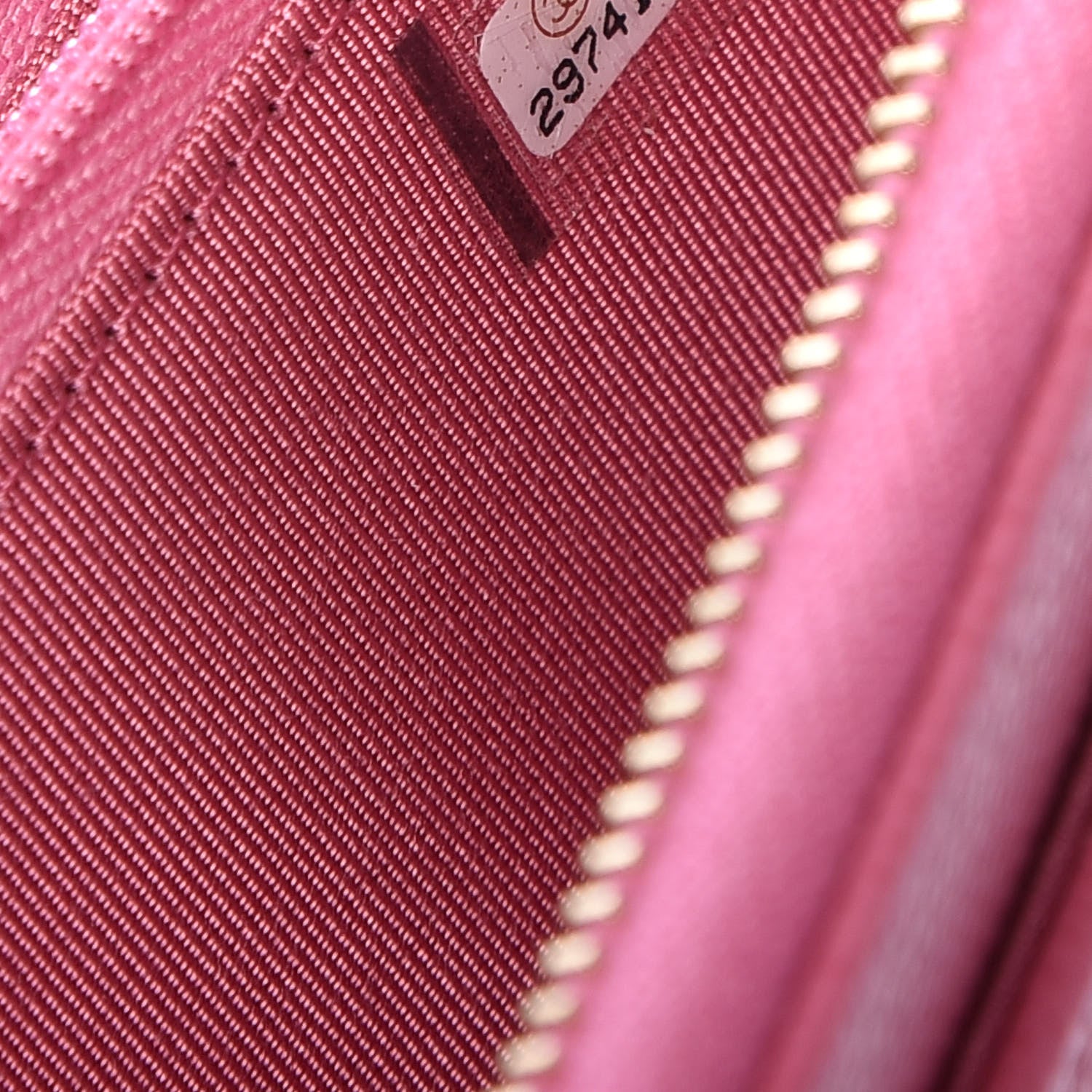 Chanel Caviar Quilted Medium Zip Around Wallet Pink 8 of 9