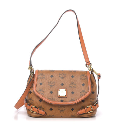 MCM Visetos Crossbody Flap Messenger Cognac Orange 1 of 12