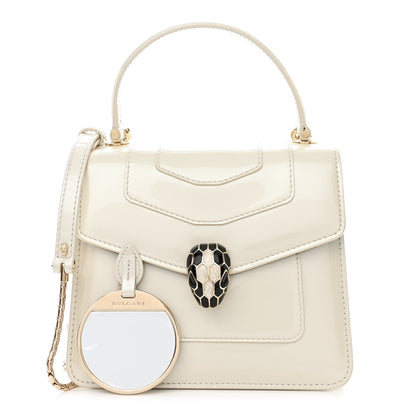 Bulgari Patent Serpenti Forever Top Handle White 1 of 12