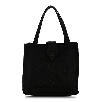 Chanel Nylon Button CC Tote Black 1 of 15