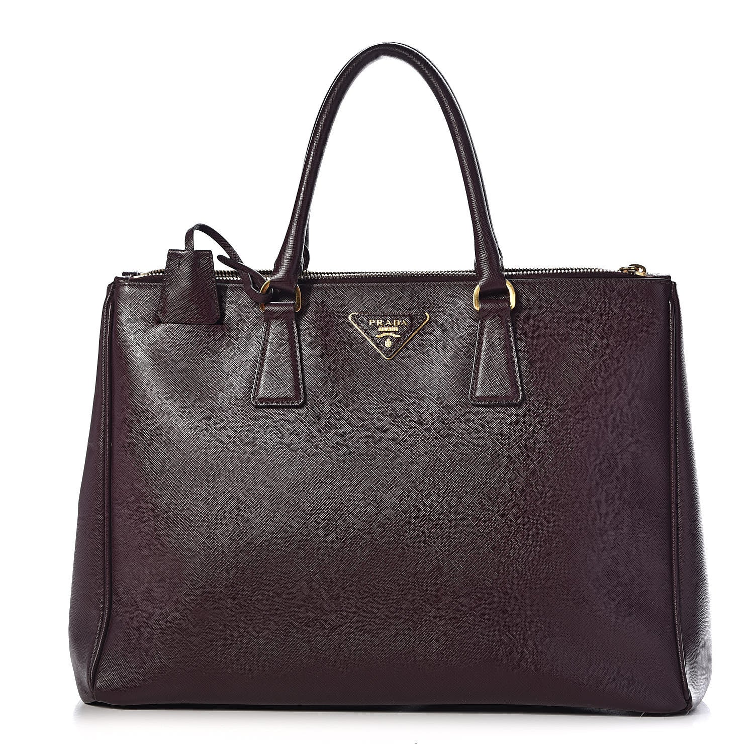 Prada Saffiano Large Galleria Double Zip Tote Granato 1 of 20