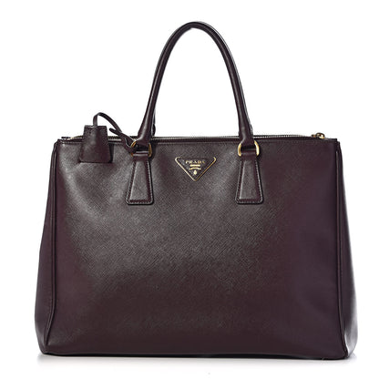 Prada Saffiano Large Galleria Double Zip Tote Granato 1 of 20