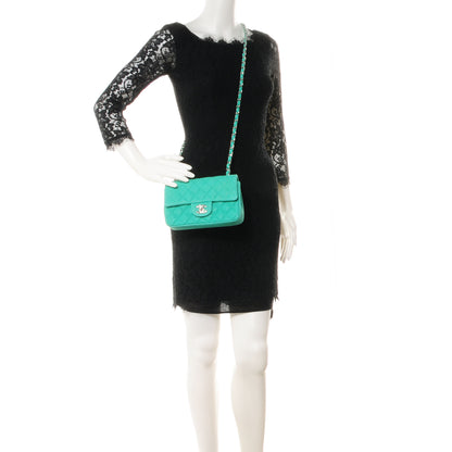 Chanel Iridescent Caviar Quilted Mini Flap Green 2 of 8