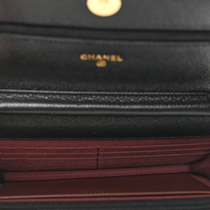 Chanel Caviar Quilted Wallet on Chain WOC Black 6 of 11