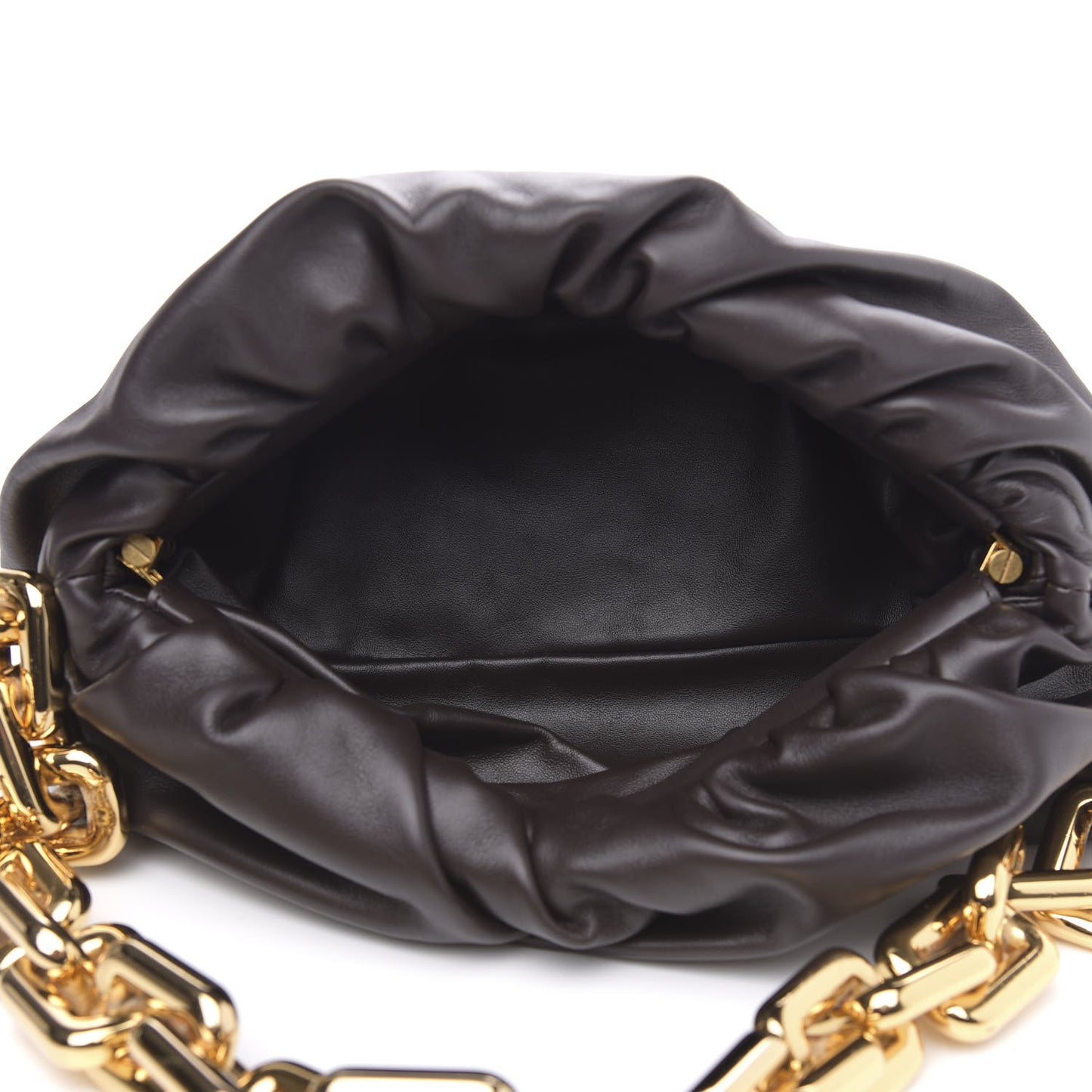 Calfskin The Pouch Chain Ebano
