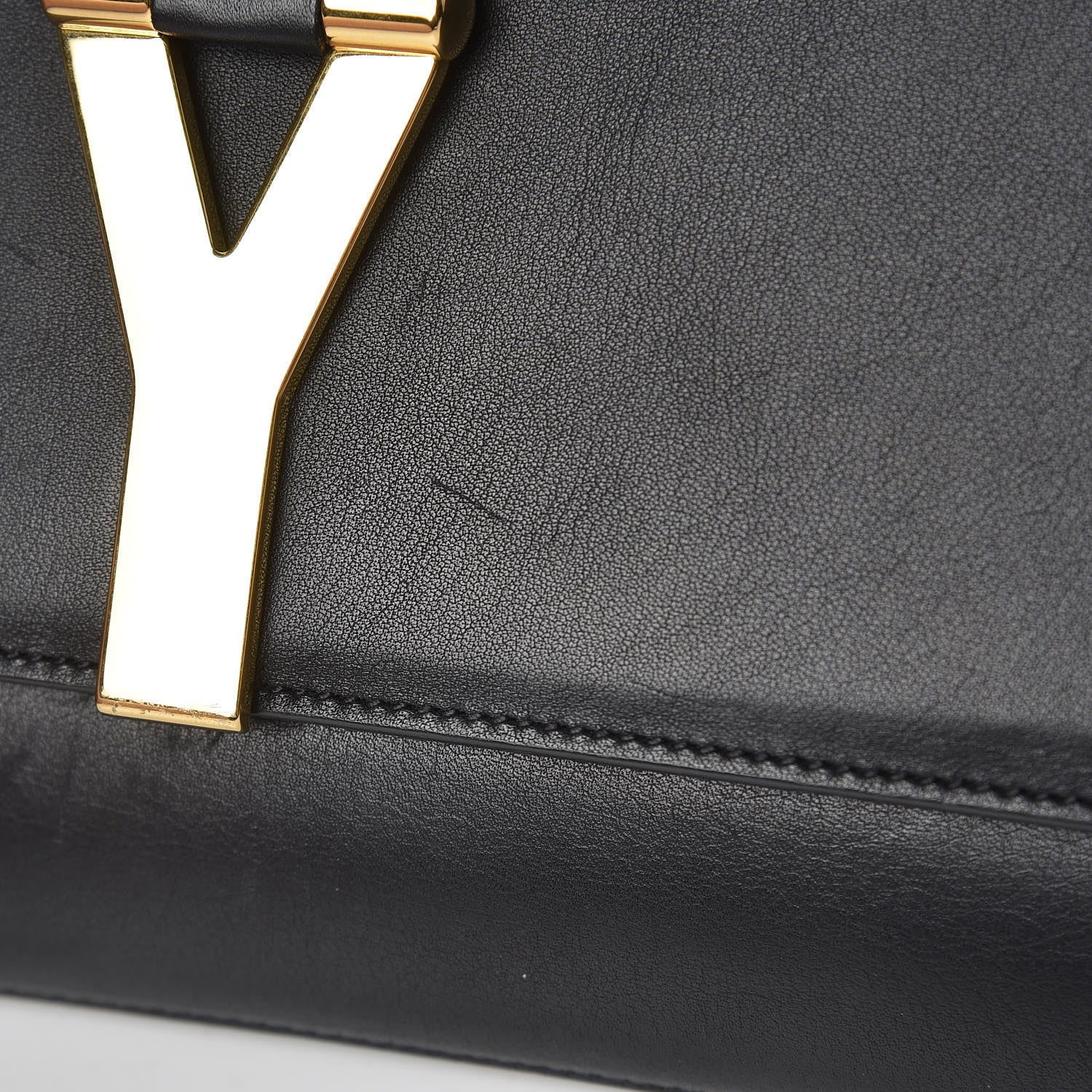Saint Laurent Calfskin Classic Y Ligne Clutch Black 14 of 14