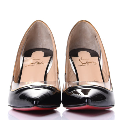 Christian Louboutin Patent PVC Specchio Cosmo 554 100 Pumps 37 Black 2 of 10