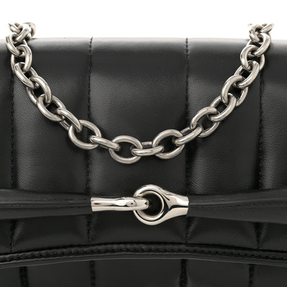 Gucci Nappa Vertical Matelasse Medium Maxi Horsebit Chain Shoulder Bag Black 8 of 12