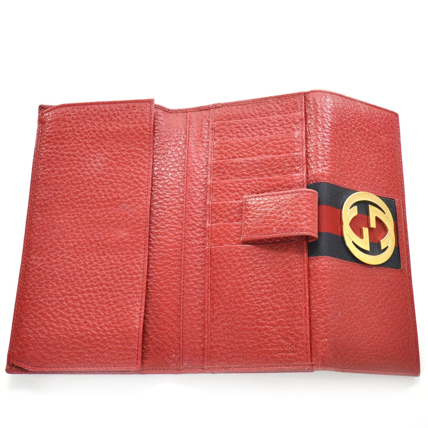 Gucci Leather Blondie Continental Wallet Red 5 of 7