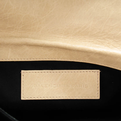 Balenciaga Agneau Classic Hardware Envelope Clutch Sahara 6 of 7