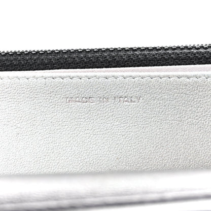 Chanel Lambskin Camellia Embossed Wallet on Chain WOC Black 7 of 12