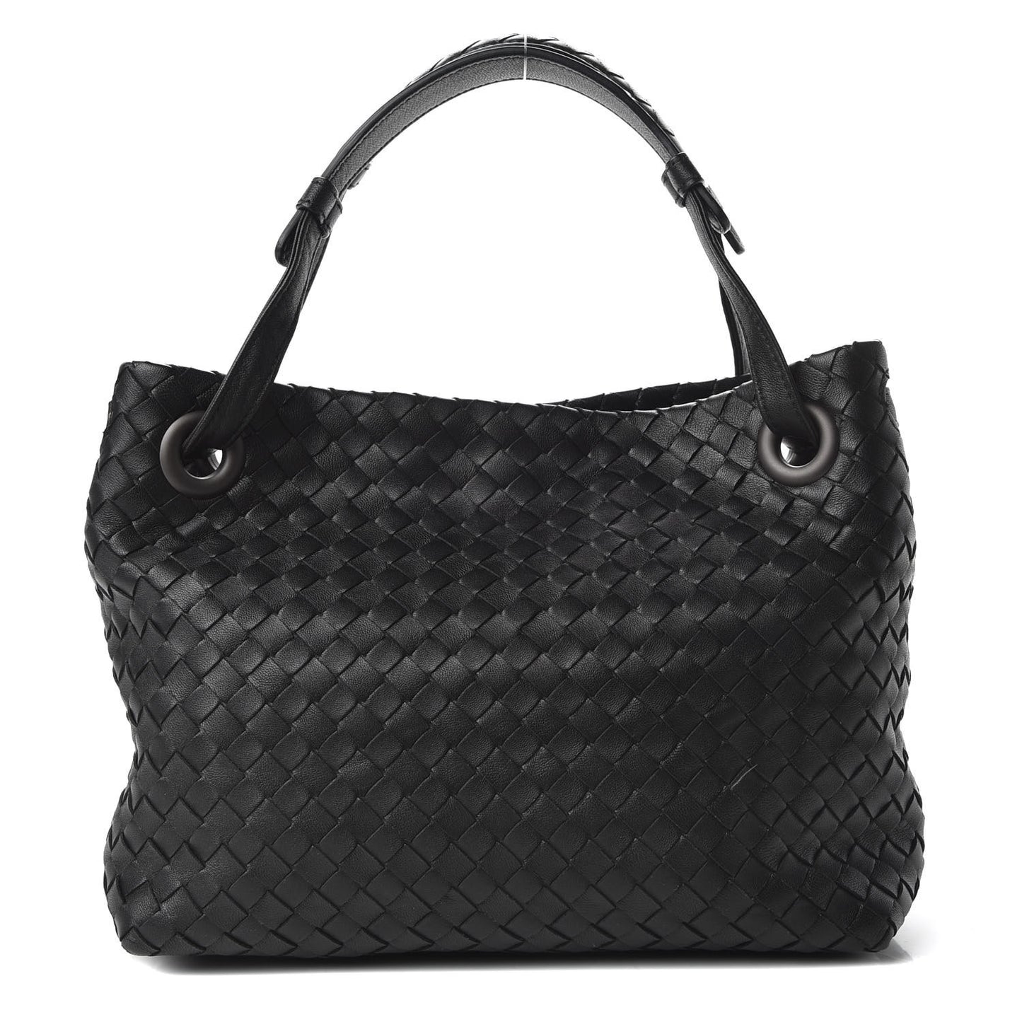 Nappa Intrecciato Small Garda Bag Black