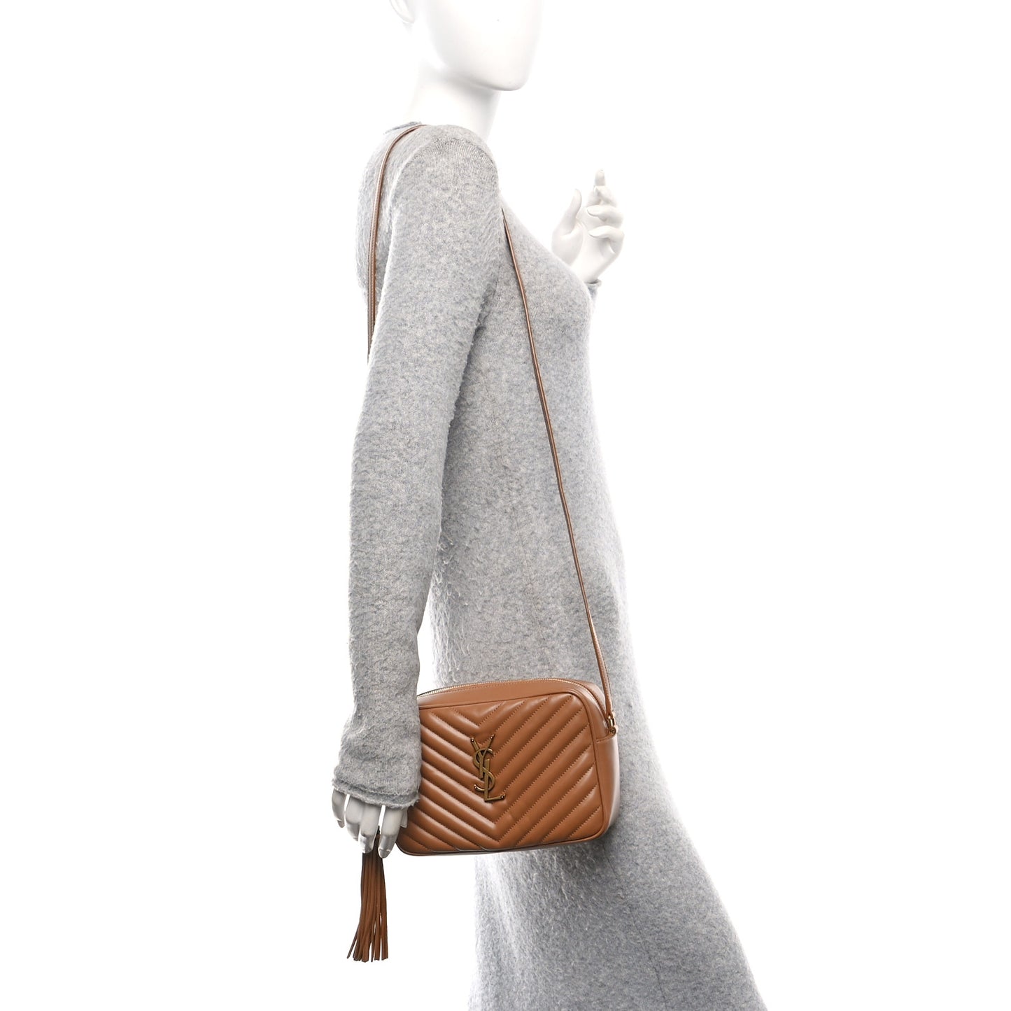 Calfskin Matelasse Monogram Lou Camera Bag Cinnamon