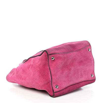 Prada Scamosciato Suede Twin Pocket Tote Fuxia 4 of 9