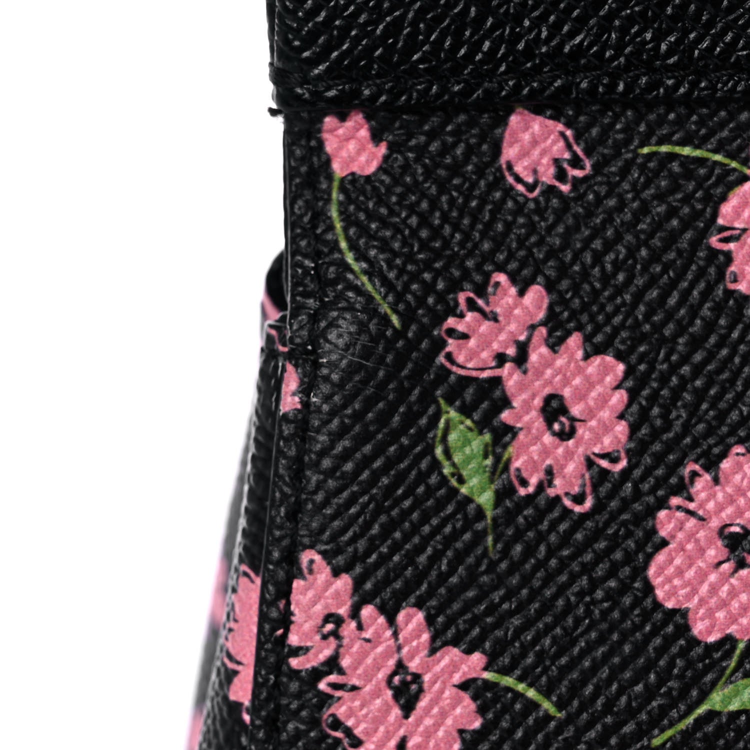 Dolce & Gabbana Dauphine Flower Print Medium Miss Sicily Satchel Black 16 of 20