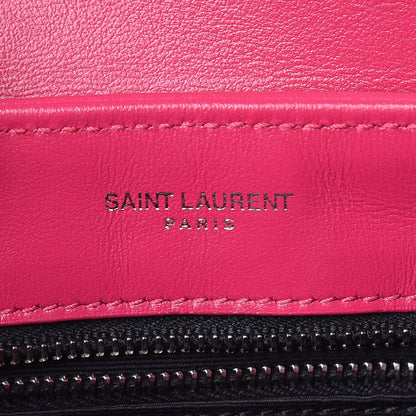 Saint Laurent Calfskin Y Quilted Monogram Toy Loulou Crossbody Bag Freesia 6 of 10