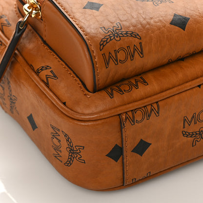 MCM Visetos Klassik Crossbody Bag Cognac 7 of 8