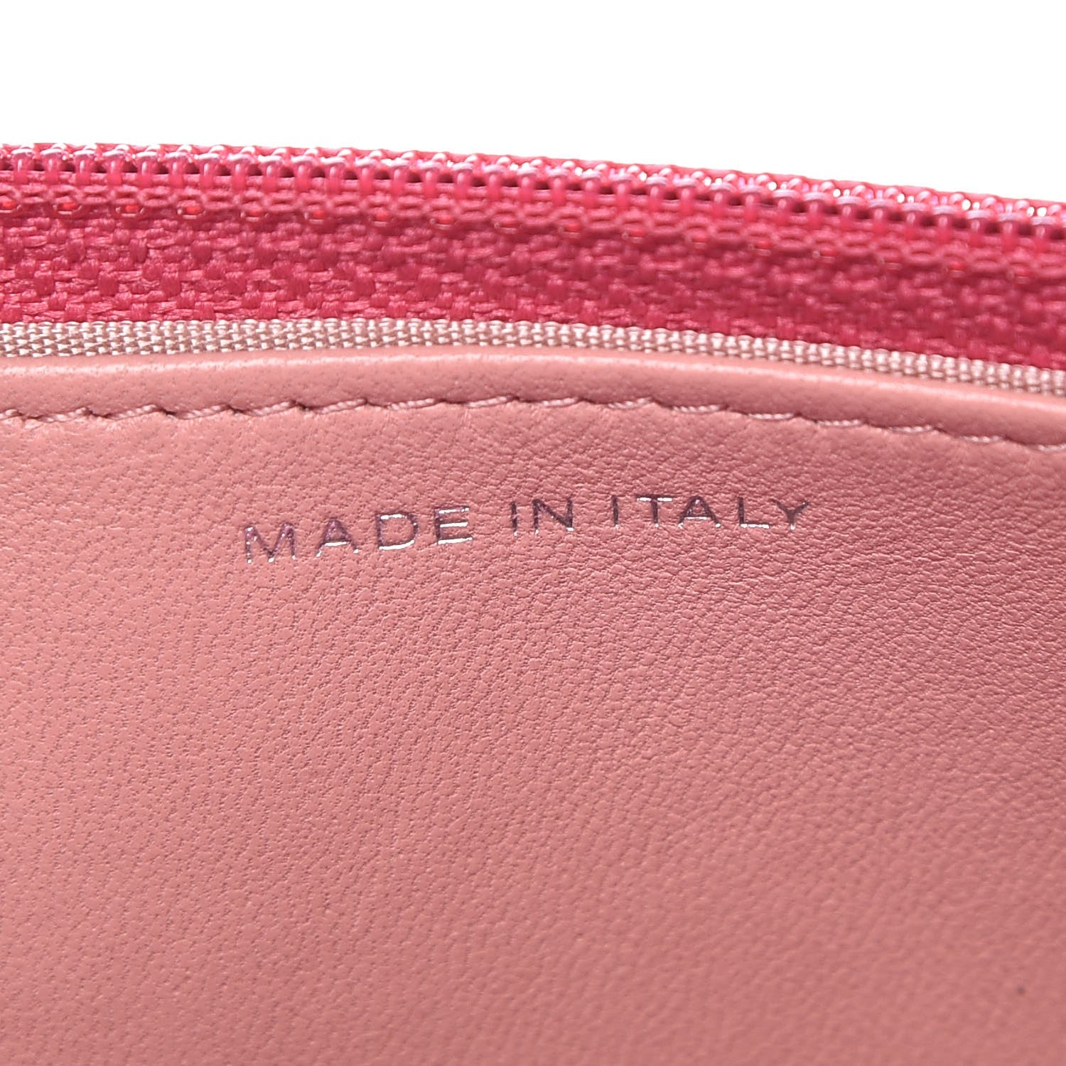 Chanel Lambskin Camellia Embossed Wallet on Chain WOC Fuchsia 7 of 9