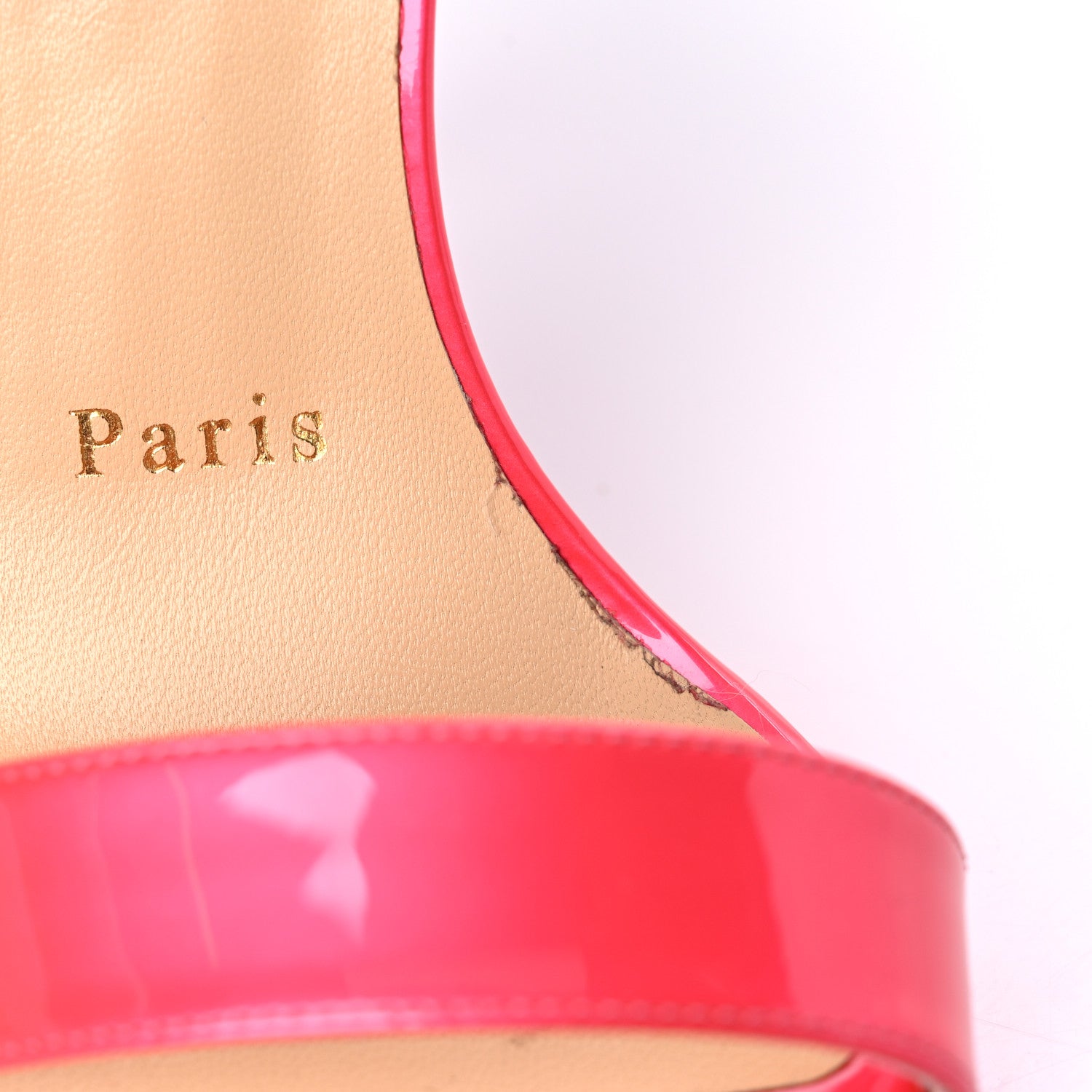 Christian Louboutin Patent Loubi Queen 120 Strap Sandals 35 Pink 8 of 12