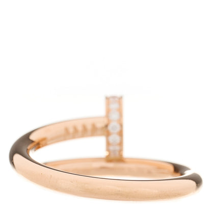 Cartier 18K Pink Gold Diamond Juste Un Clou Ring 54 7 3 of 4