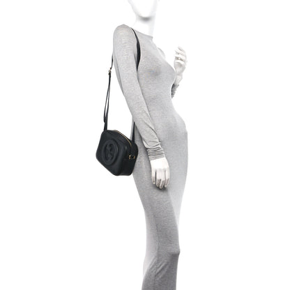 Gucci Sakai Be Green Calfskin Diagonal Stitched Small Blondie Shoulder Bag Black 2 of 10