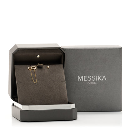 Messika 18K Yellow Gold Diamond Move Uno Chain and Stud Earrings 5 of 5