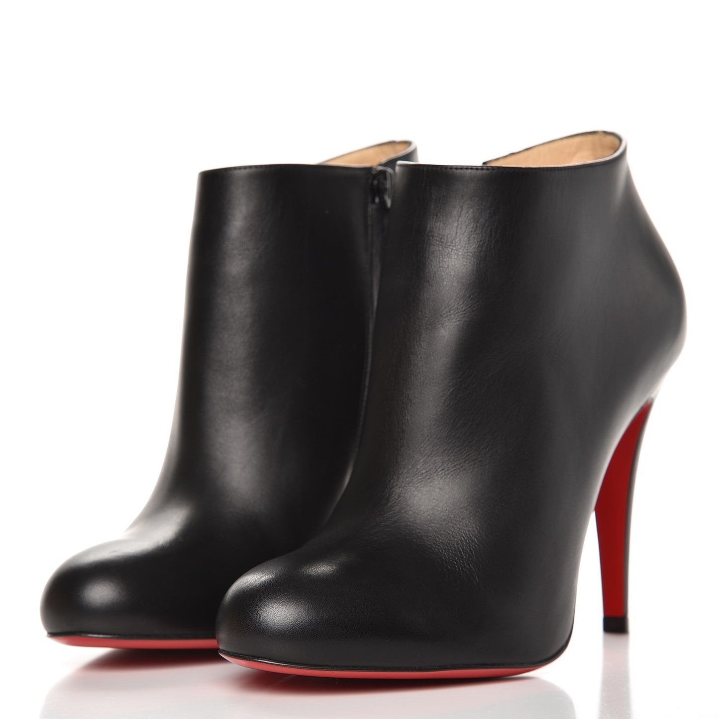 Calfskin Belle 100 Ankle Boots 37.5 Black