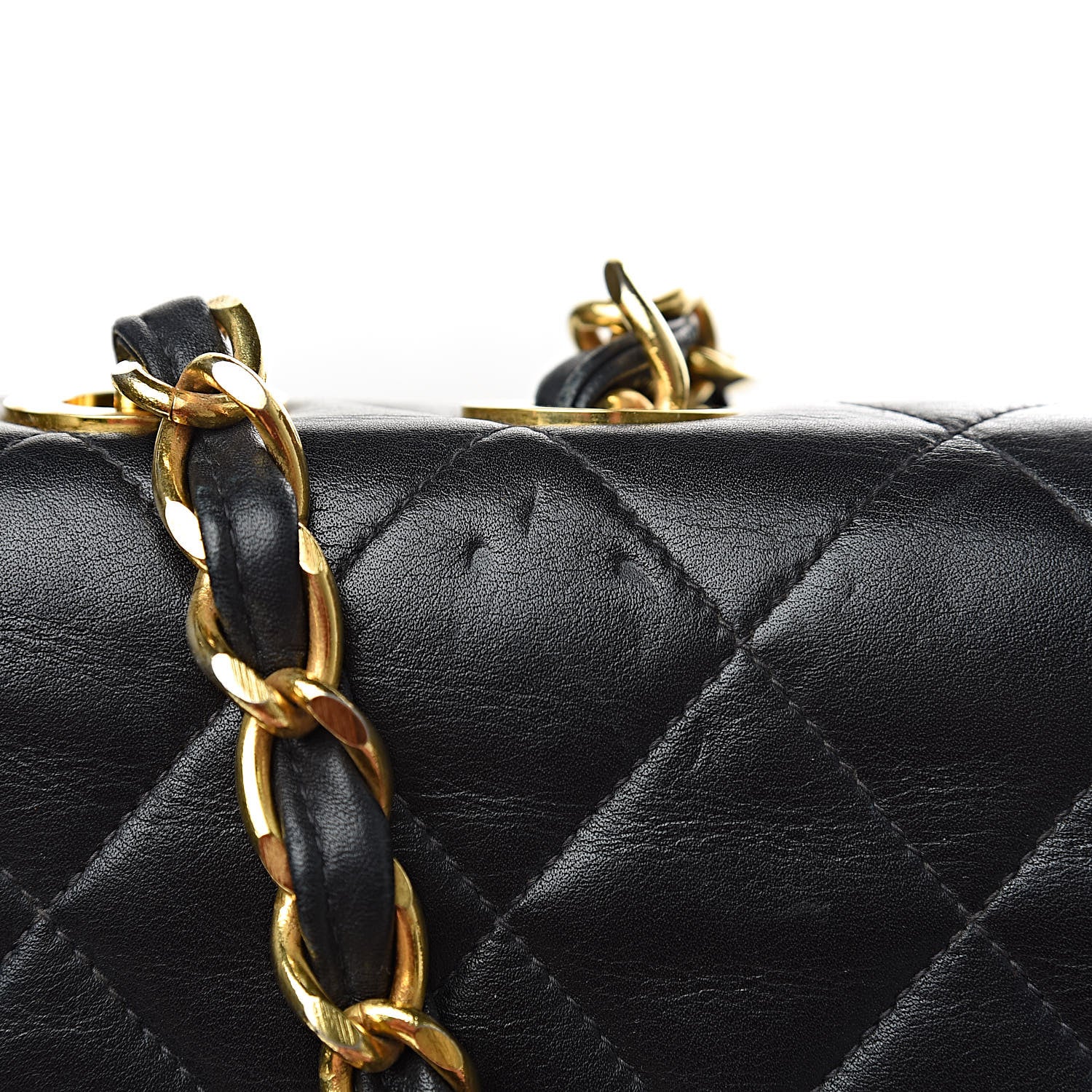 Chanel Lambskin Quilted XL Jumbo Single Flap Black 13 of 17