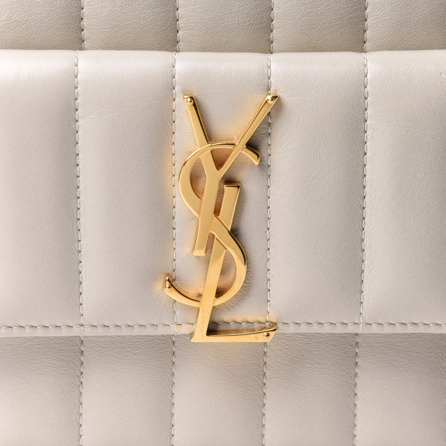Saint Laurent Lambskin Matelasse Monogram Vicky Camera Bag Crema Soft 8 of 10