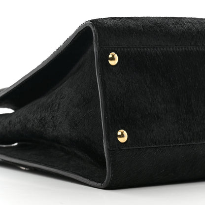 Salvatore Ferragamo Pony Hair Gancio Lock Tote Black 9 of 11
