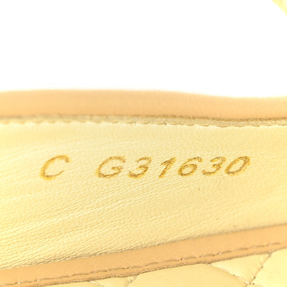 Chanel Lambskin CC Chain Loafers 37 Black Beige 6 of 8