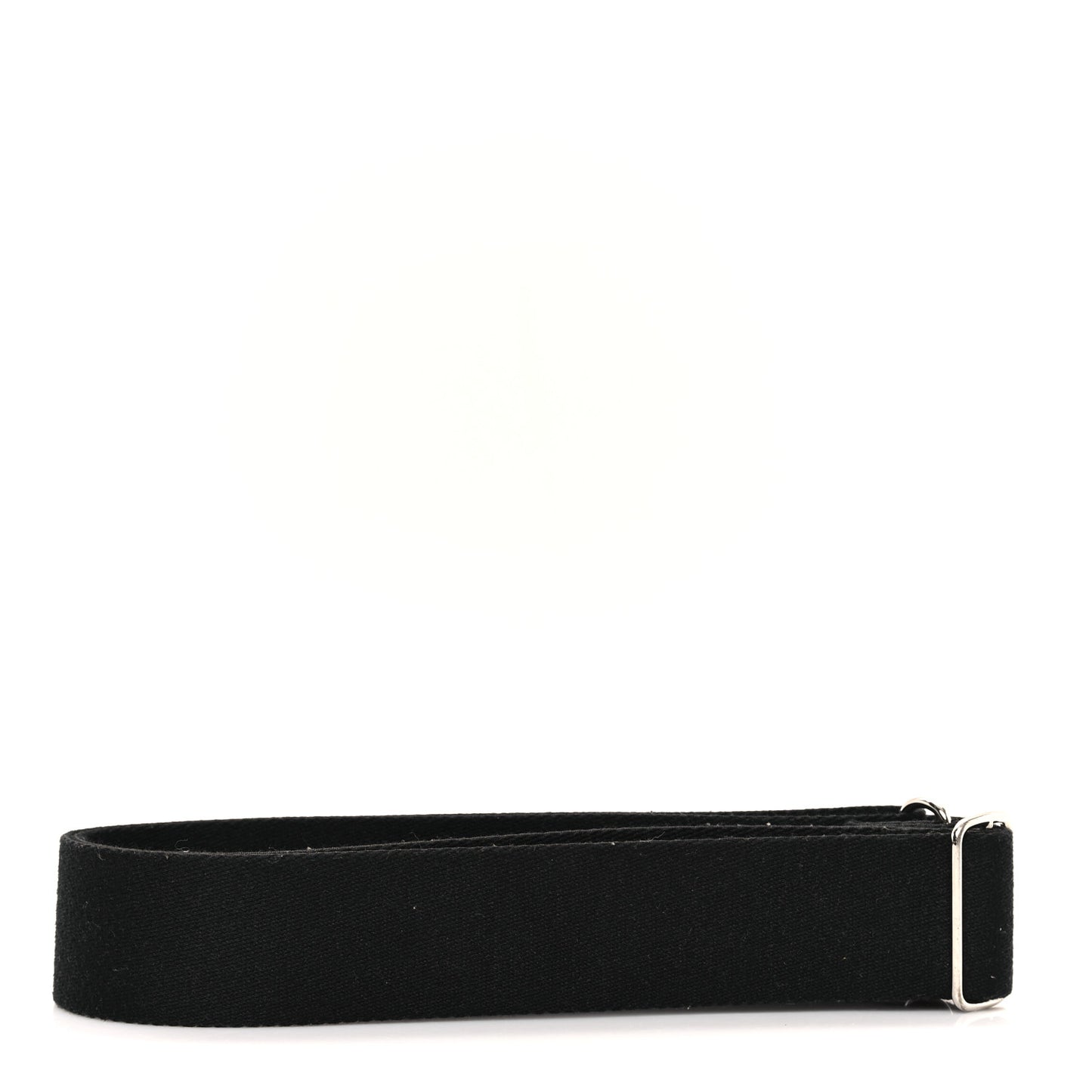 Canvas Calfskin Adjustable Shoulder Strap Black