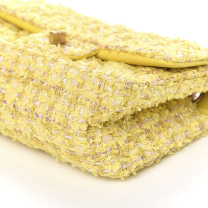 Chanel Tweed Quilted 2.55 Reissue Mini Flap Yellow 9 of 10