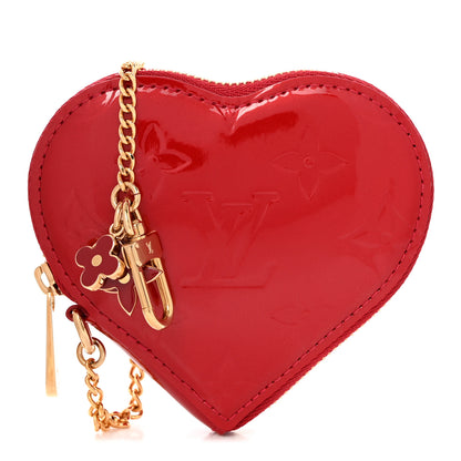 Louis Vuitton Vernis Coeur Heart Coin Purse Pomme D'Amour 1 of 7