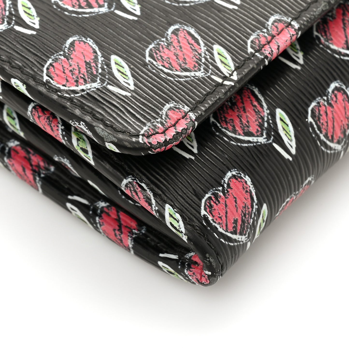 Vitello Move Love Continental Flap Travel Wallet Black