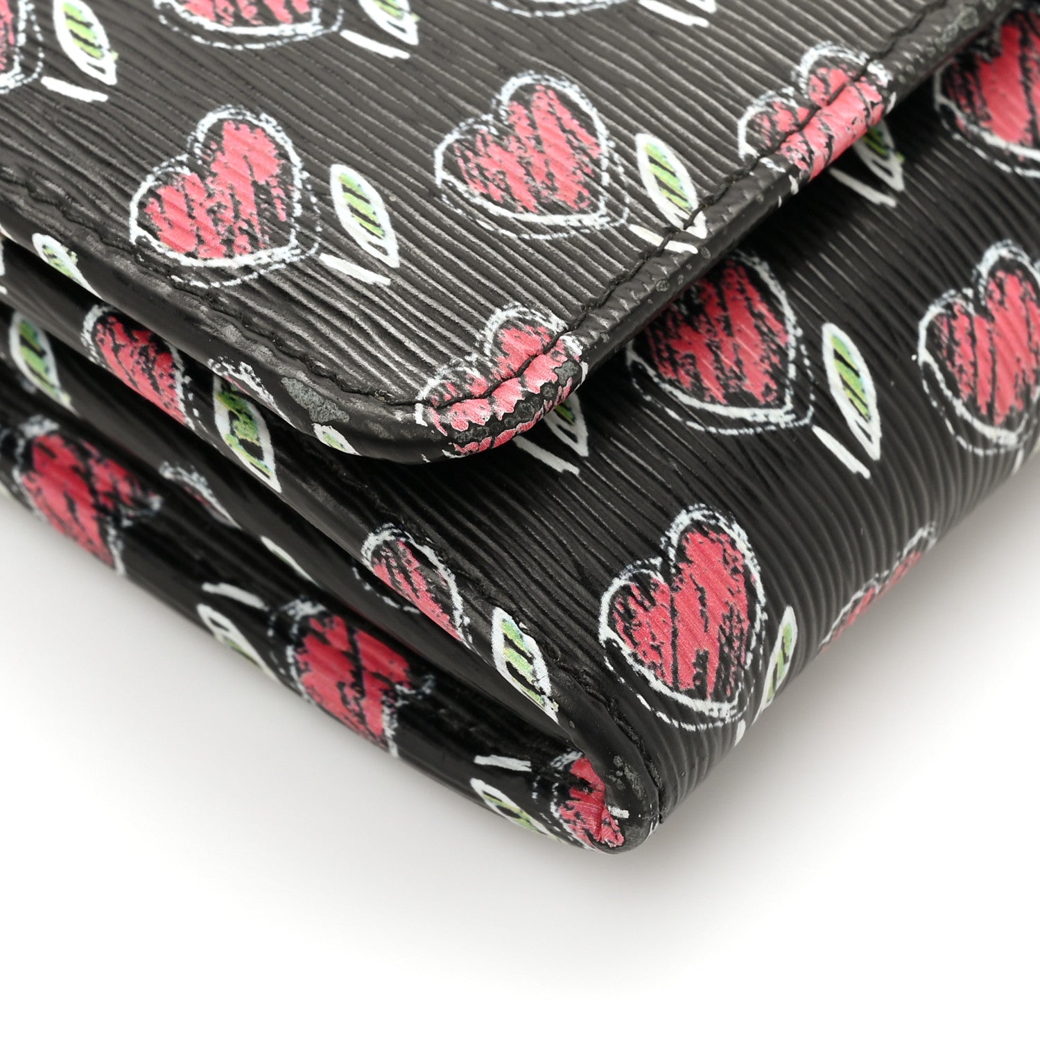 Prada Vitello Move Love Continental Flap Travel Wallet Black 13 of 18