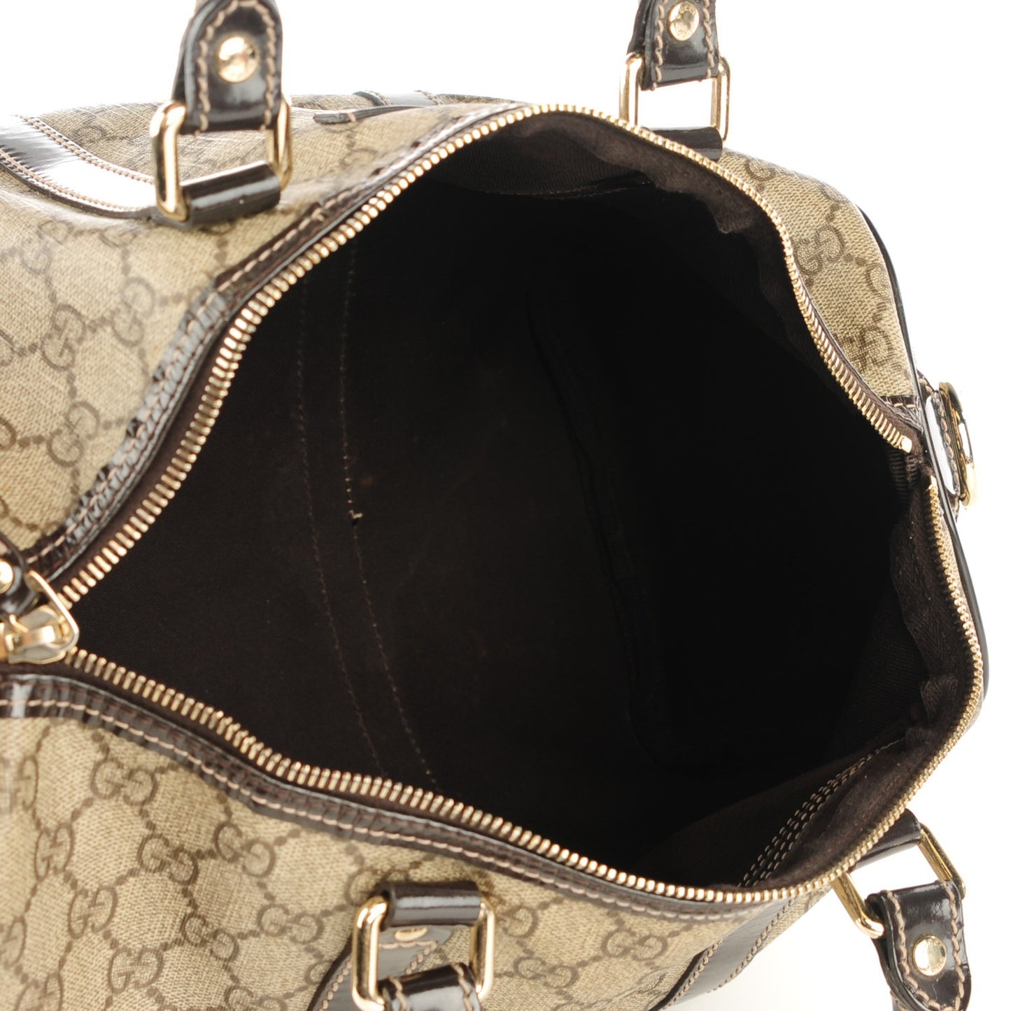 GG Plus Monogram Medium Joy Boston Dark Brown