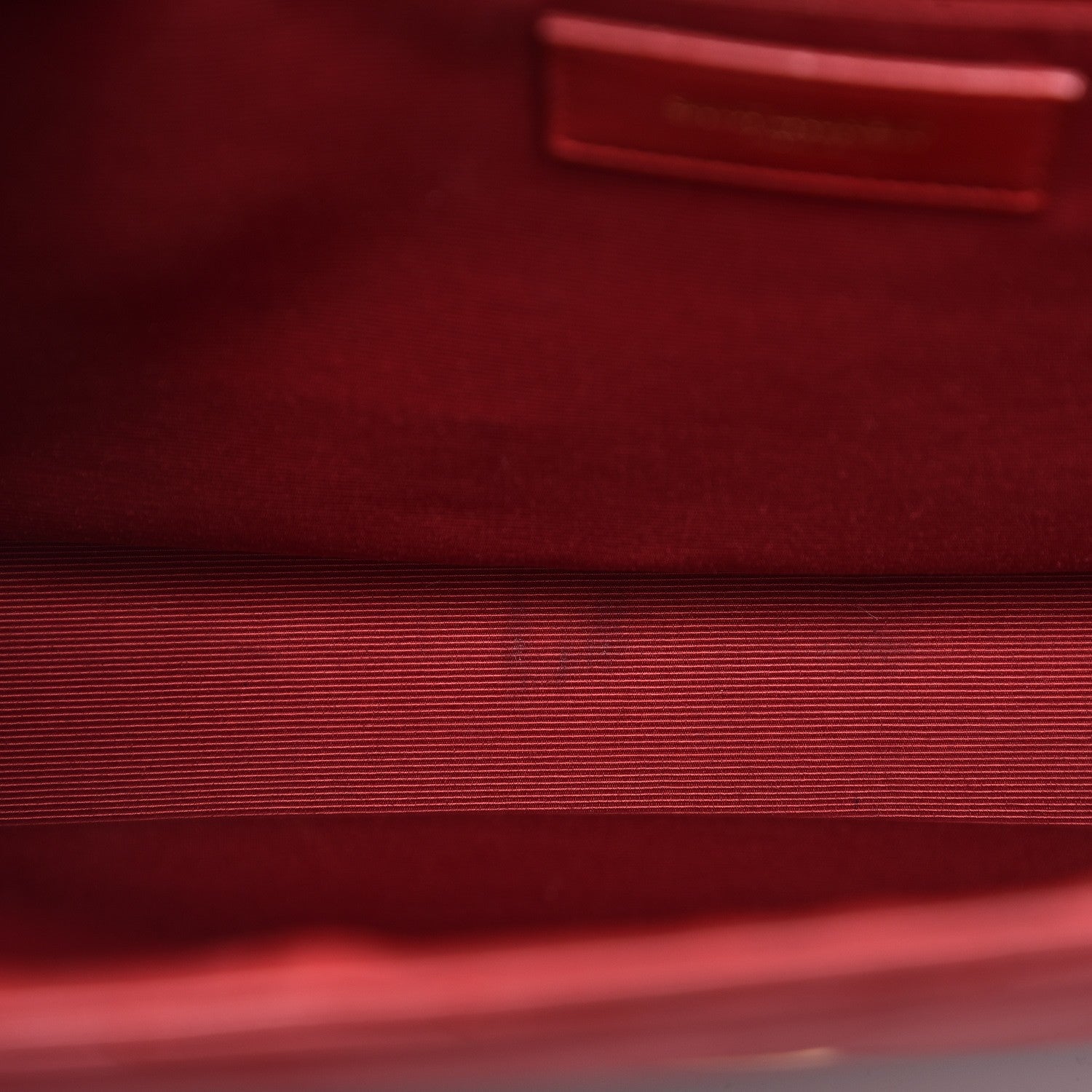 Saint Laurent Lambskin Matelasse Chevron Large Monogram Satchel Red 9 of 18